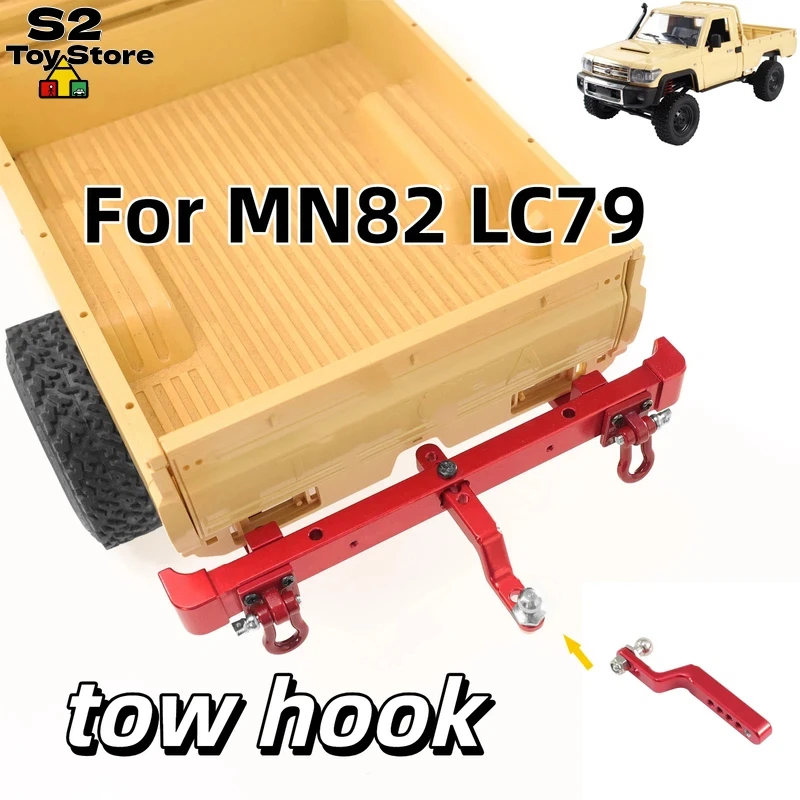 MN128 MN300 MN82 RC Rock Crawler Aluminum Tow Hook Metal Rear Bumper Rescue Hook For MN Series RC Crawler Upgrade Parts