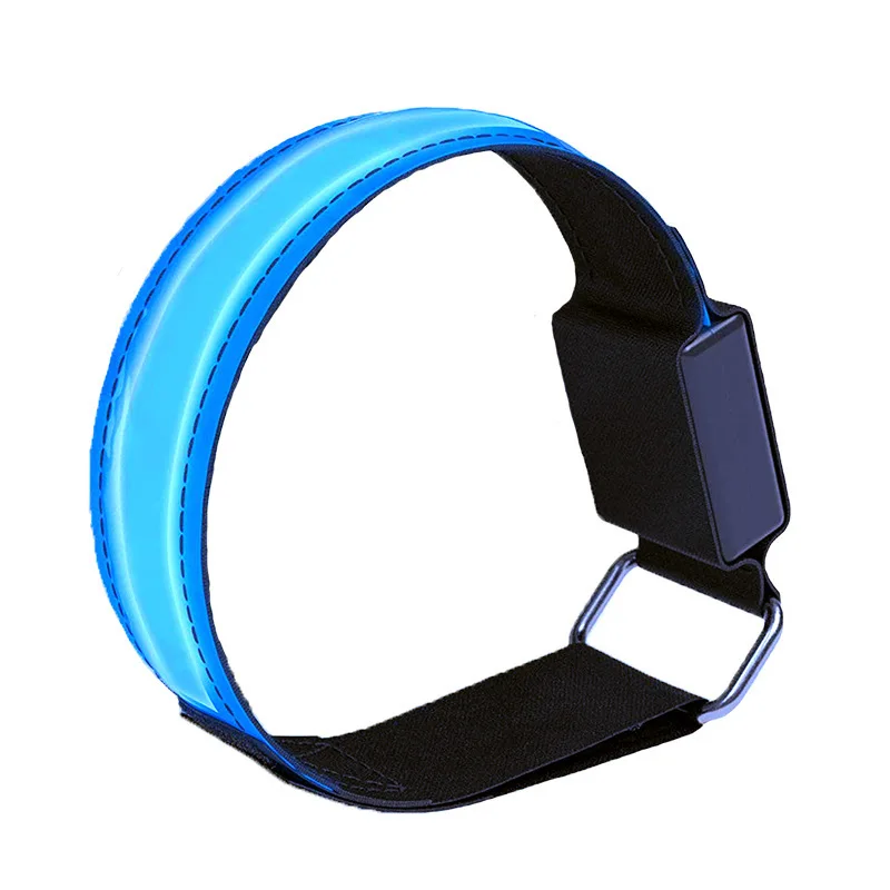 Braccio luminoso a LED ricaricabile con bracciale riflettente Night Running luci da corsa per sport all'aria aperta vendita calda