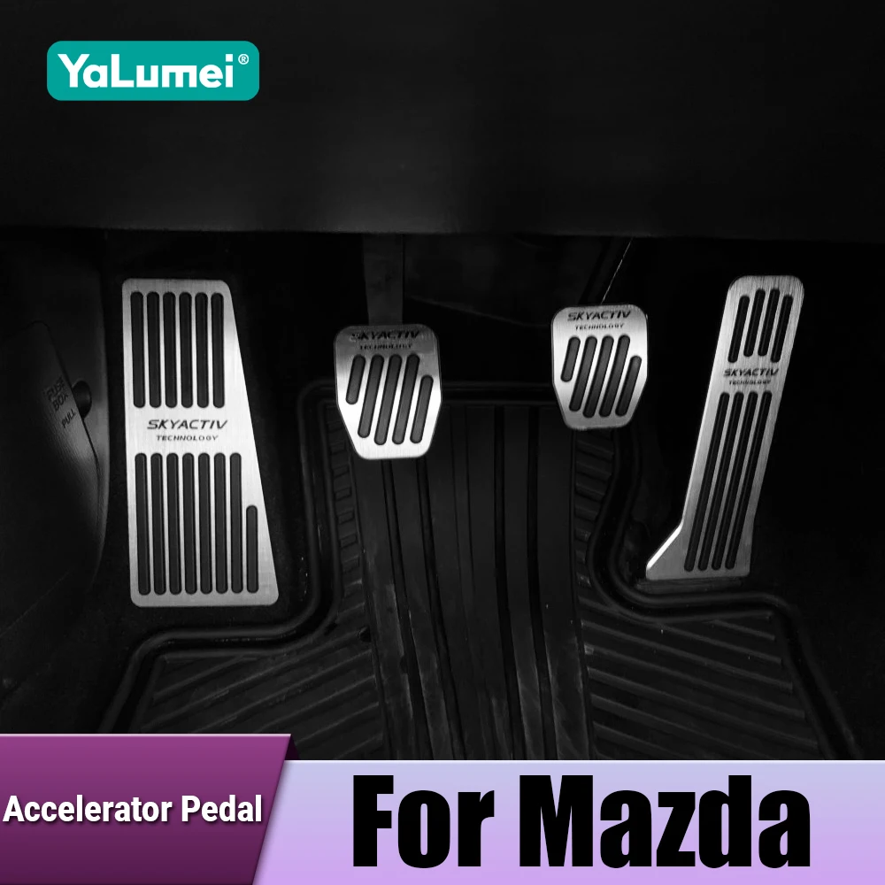 Auto Pedale Gaspedal Gas Bremse Fußstütze Pedal Abdeckung Für Mazda 2 6 GJ CX-5 CX5 KE KF CX8 CX9 2014-2019 2020 2021 2022 2023