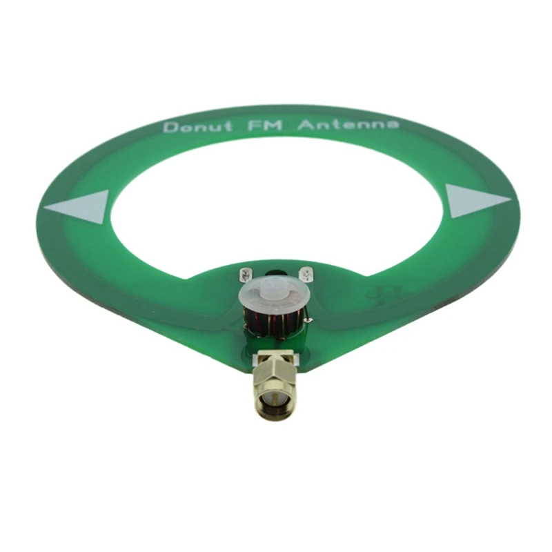 AA58 Donut FM Antenna 75M-135MHz FM Antenna SMA Male Interface Mini Loop Antenna