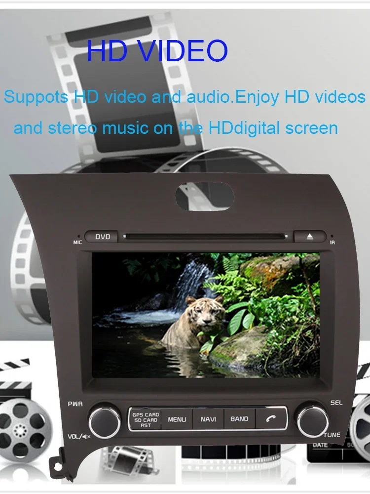 Car GPS Navigation Multimedia DVD Player For Kia CERATO K3 FORTE 2013- Auto Radio Stereo With BT WiFi Mirror Link