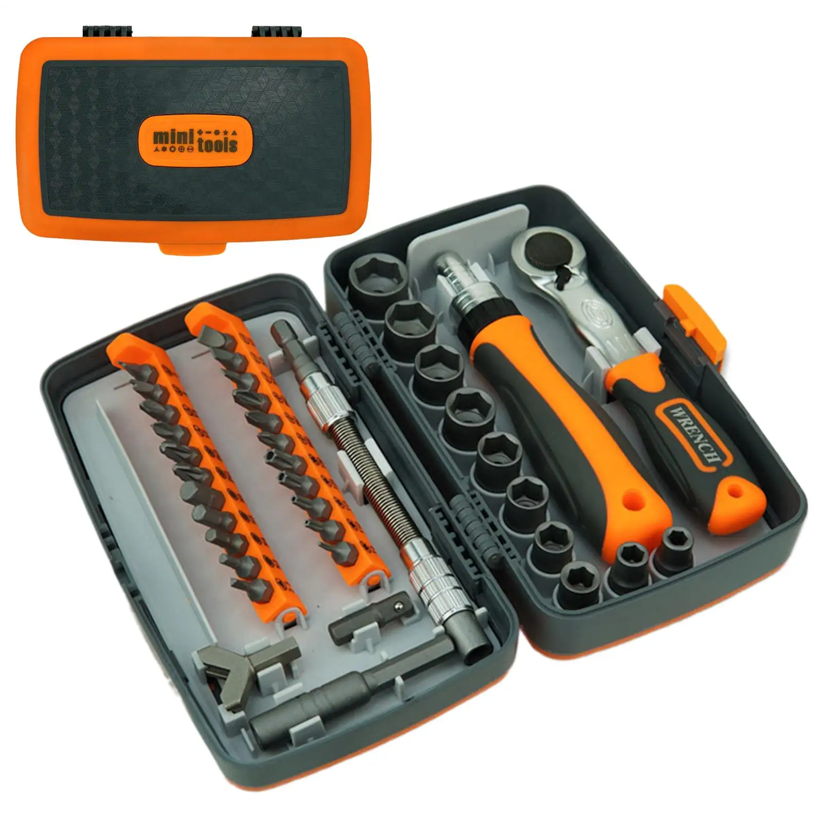 

Ratchet Screwdriver 38 In 1 Ratcheting Screw Driver Non-Slip Precision Tool Wrench Adapter 10 Sockets 22 Bits For Electronics
