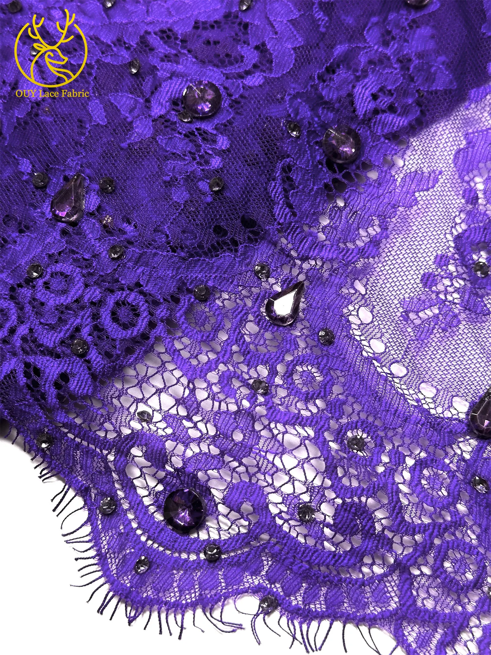Roter nigerianischer Spitzenstoff, hochwertige afrikanische Milchseide mit Steinen, Guipure-Kordel für Damen-Partykleider, DIY-Nähzubehör, 3 Meter – Detail 34
