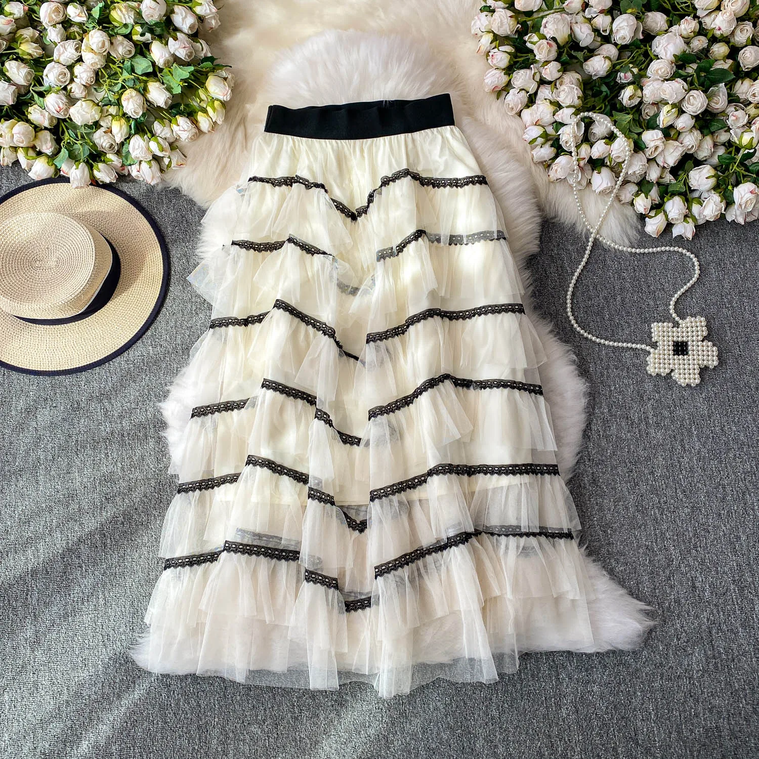

Women Sexy lace mesh Slit Skirt Party Fashion Vintage Luxury Skirts Goth Spring Summer Clothing dress