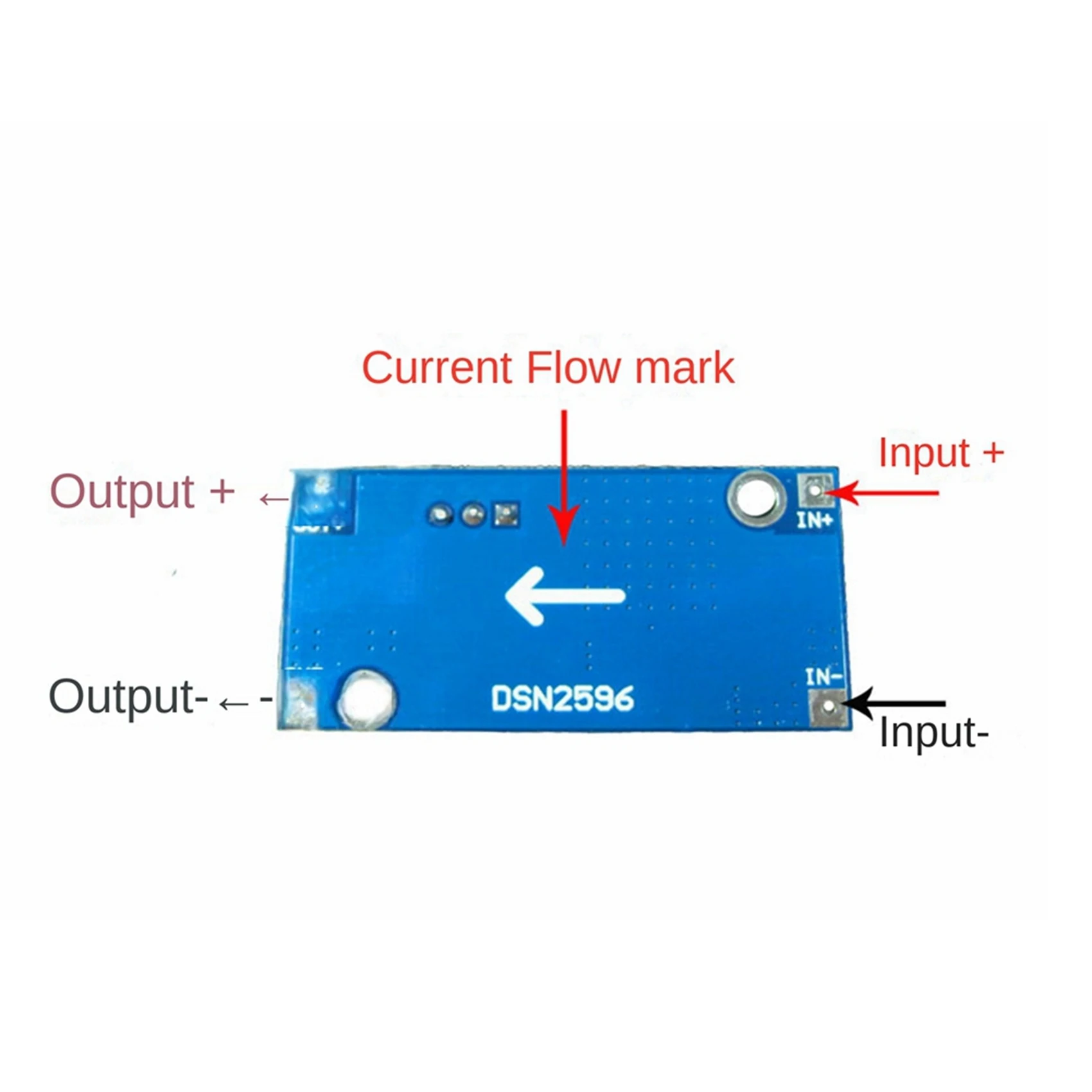 ABKW-10 Pcs LM2596S-ADJ 3-40V DC-DC Adjustable Step-Down Voltage Regulator Powers Module Board 3A Buck Converter Blue-Black