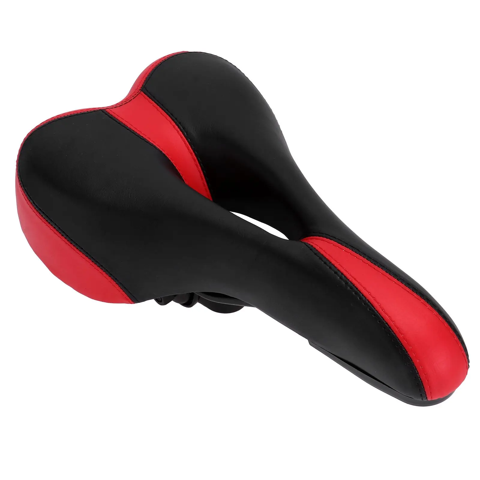 

Bicycle Seat High Elastic Cotton Bike Ultra Wide Sports Cushion Road Saddle Red Comfortable