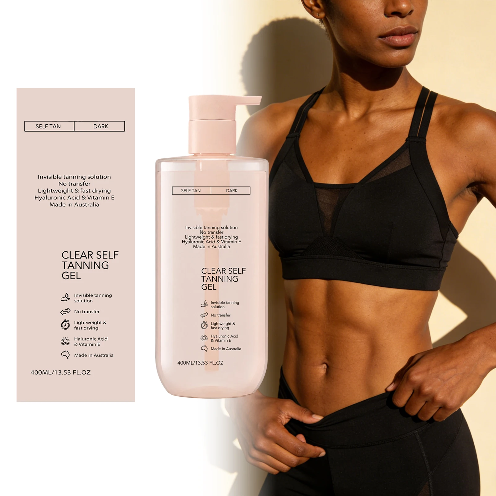 Tanning Gel - Refreshingly bouncy skin, creating a naturally radiant bronze wheat tone, moisturizing tanning gel