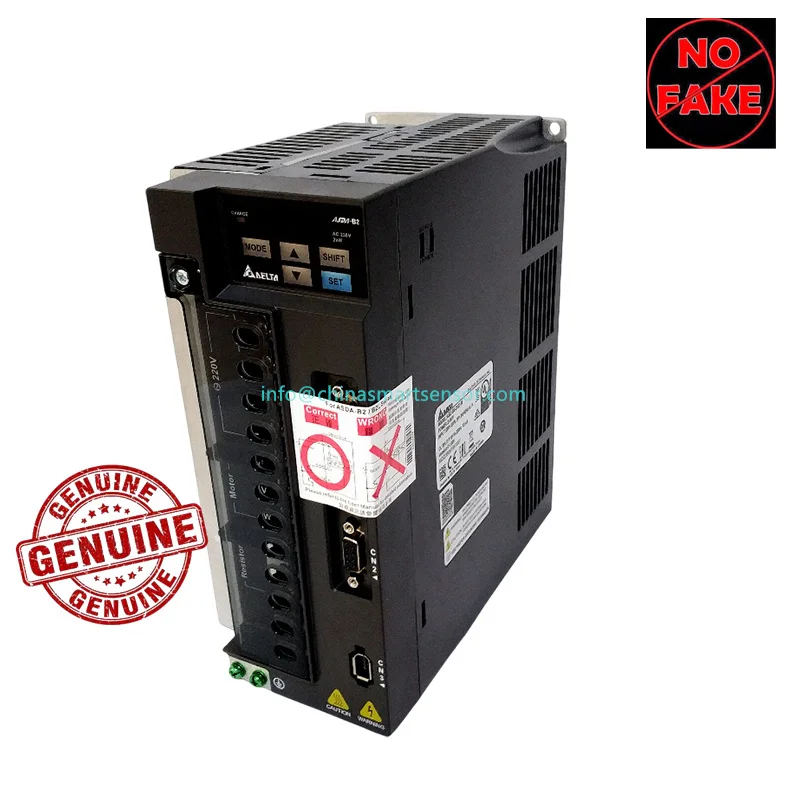 

Genuine 2Kw Servo Drive ASD-B2-2023-B 3Ph 0 to 200 Hz 13.4A 110V Output Suitable for Servo Motor ECMA-C21020RS or ECMA-C11020RS