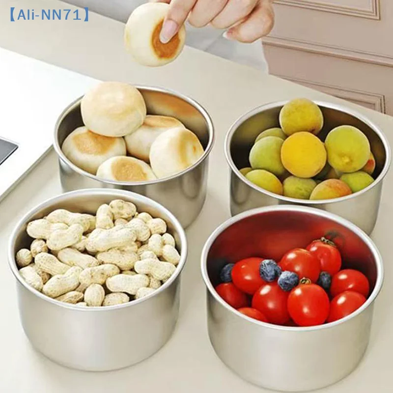 【NN71】Stainless Steel Food Lunch Bento Box Sealed Leakproof Travel Storage Box Household Pickle Box Microwave Heating Lunchboxs