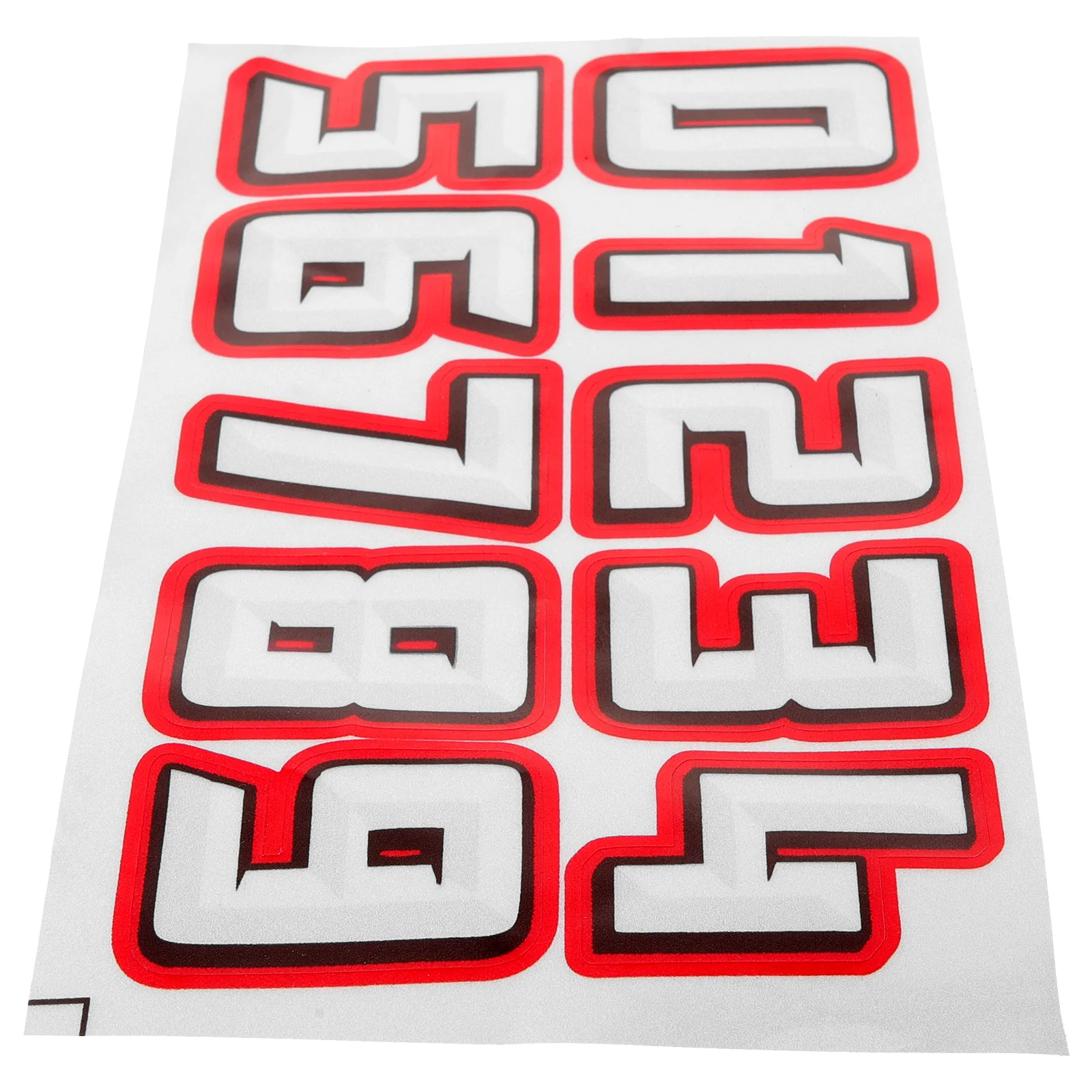 10 Pcs Football Numbers Decals Sticker Car Stickers Sticky Batting Reflective Film