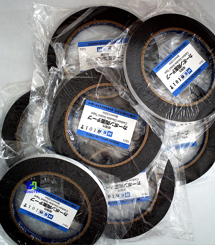 SEM الكربون شريط موصل مجهر الإلكترون NEM على الوجهين الكربون شريط موصل 8 مللي متر * 20 متر