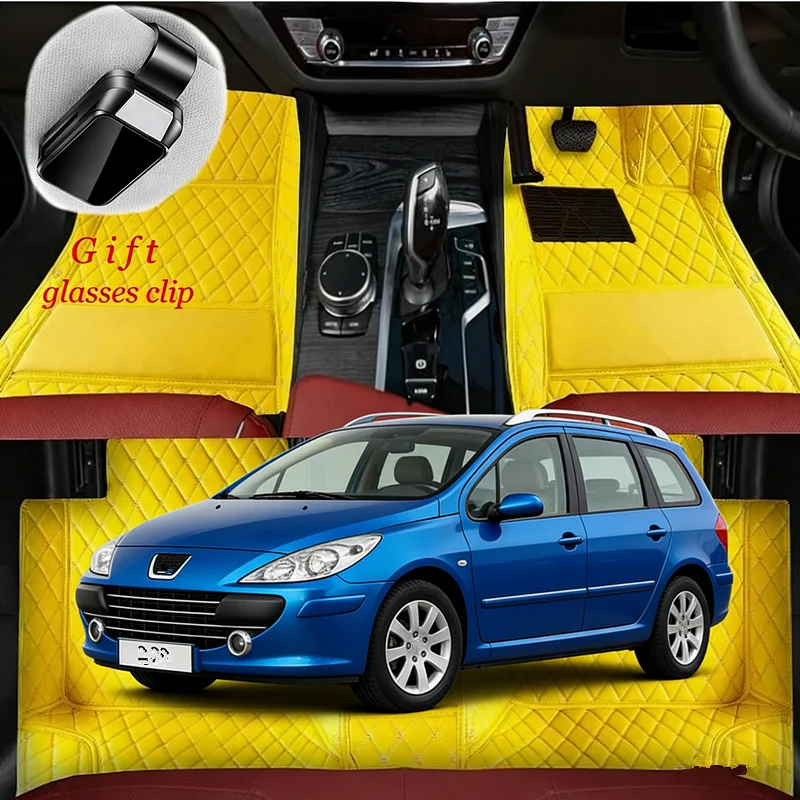 

Custom For Peugeot 307 SW Estate / Wagon 2005-2008 Luxury Car Floor Mats Car Accessories Carpets Covers Left /Right Hand Drive