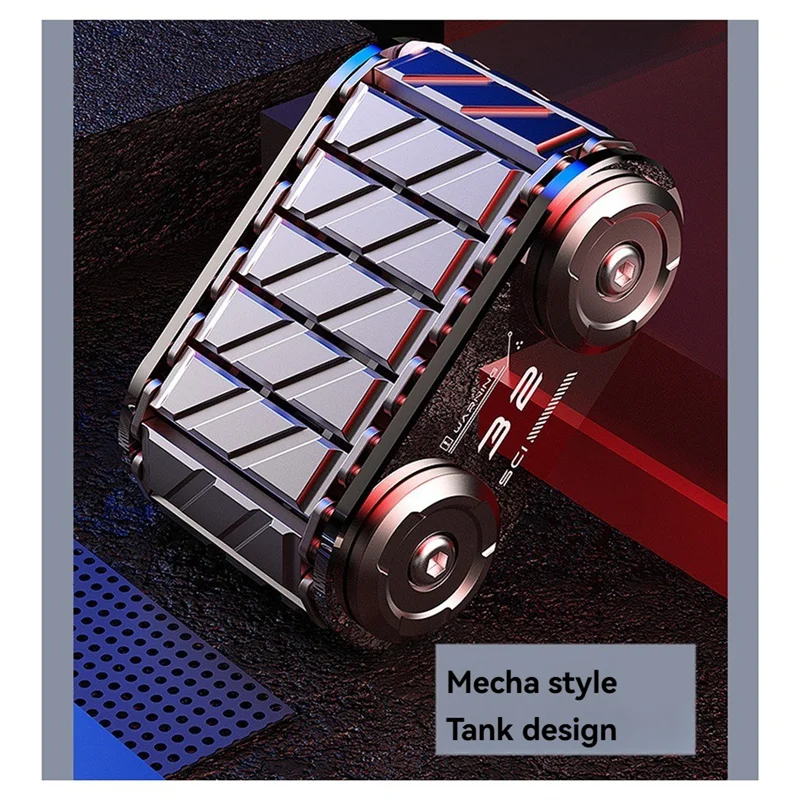 Fidget Roller Tank เพื่อบรรเทาความเครียด - Metal Ratchet Fidget สําหรับความวิตกกังวล - โต๊ะสําหรับผู้ใหญ่และเด็ก
