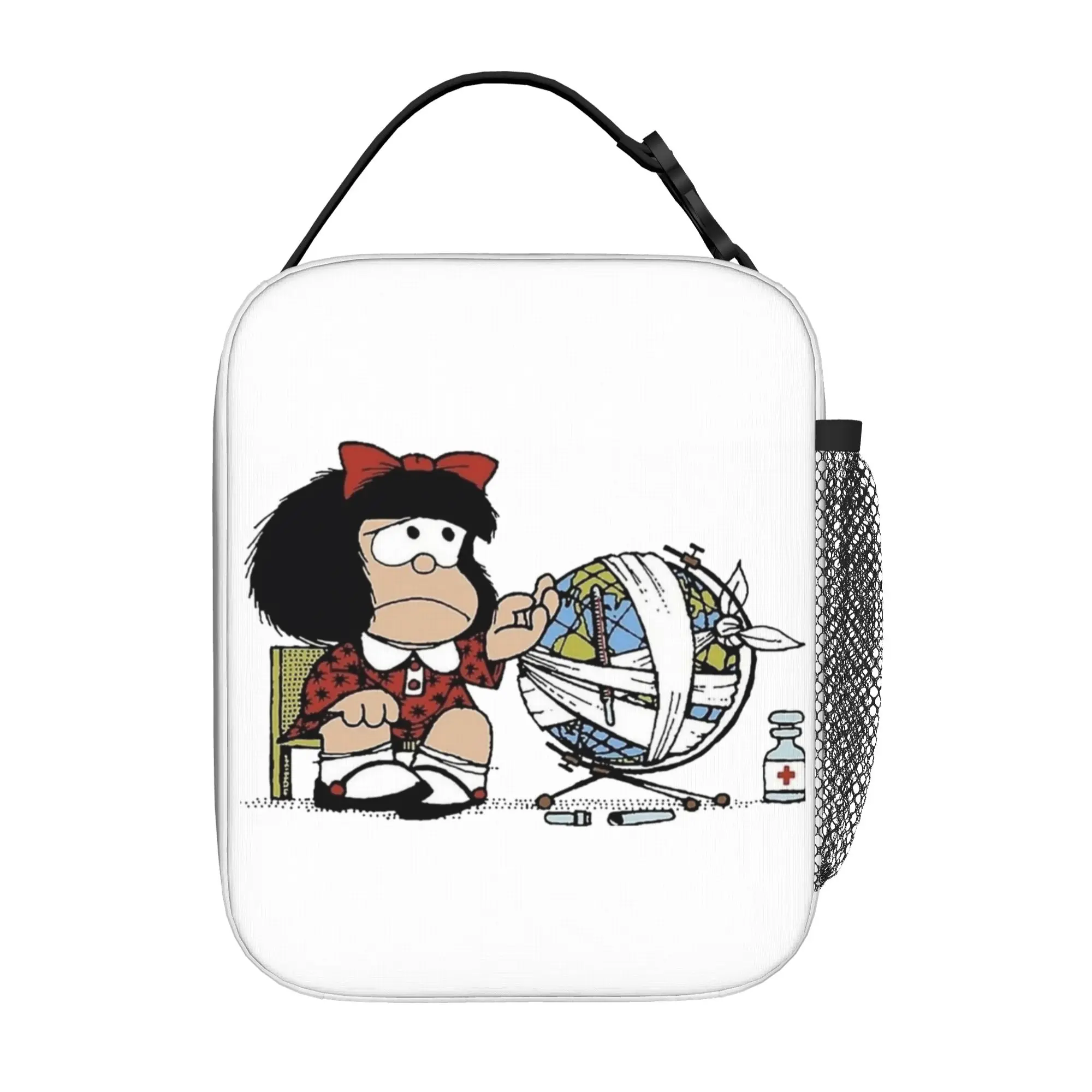 Cartoon M-Mafaldas Thermal Insulated Lunch Bags for School Comics Reusable Bento Box Thermal Cooler Lunch Boxes