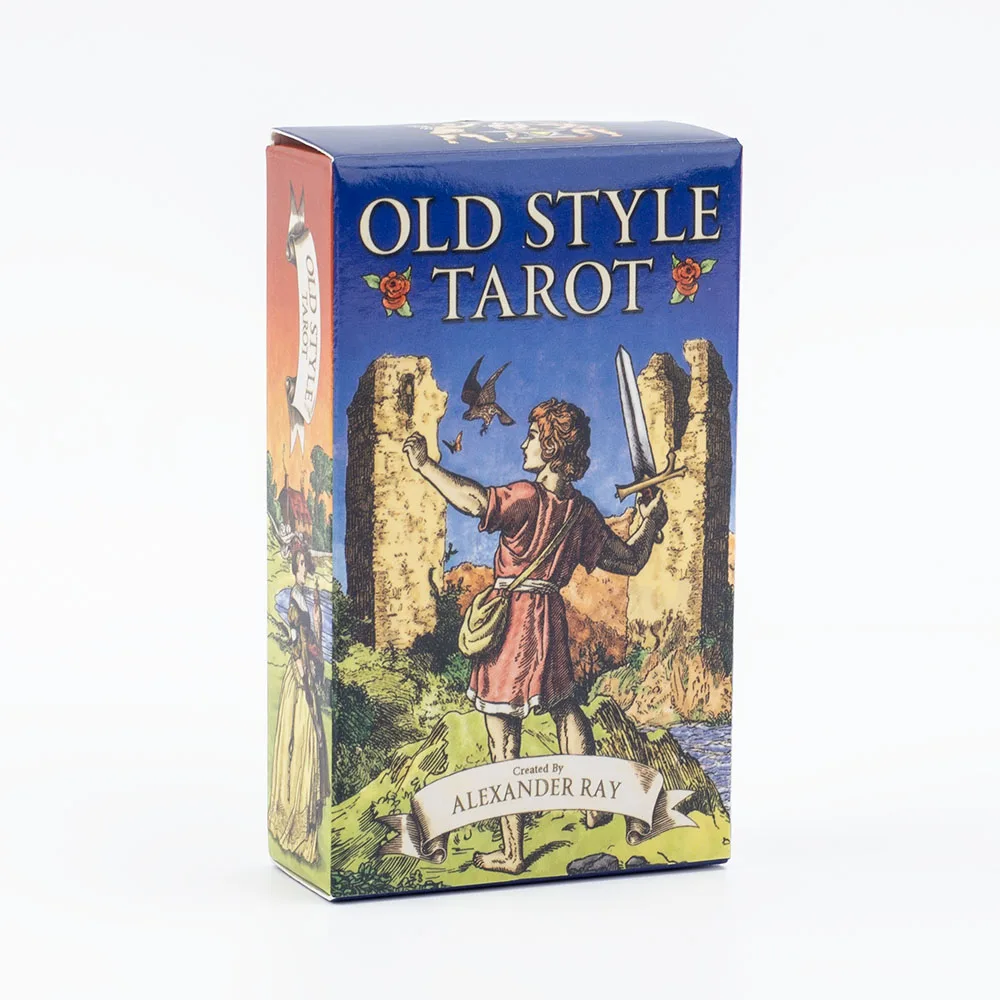 Stary styl Tarot 79-karta Deck Oracle English Visions Divination Edition Gra planszowa na wróżenie 10,3 * 6 cm