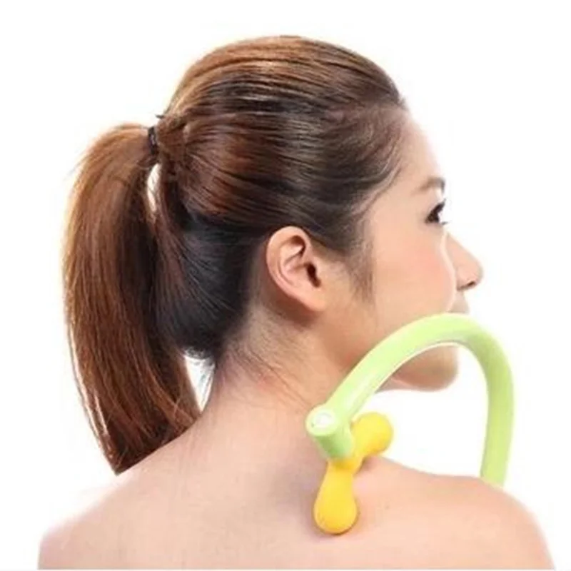 Back Massager Tool Neck Self Muscle Pressure Relieve Stick Manual Massage Point Rod