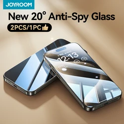 Joyroom 20°Anti-Spy Tempered Glass For iPhone 15 Pro Max Anti-Peep Tempered Film Screen Protector For iPhone 14 13 12 11 Pro Max