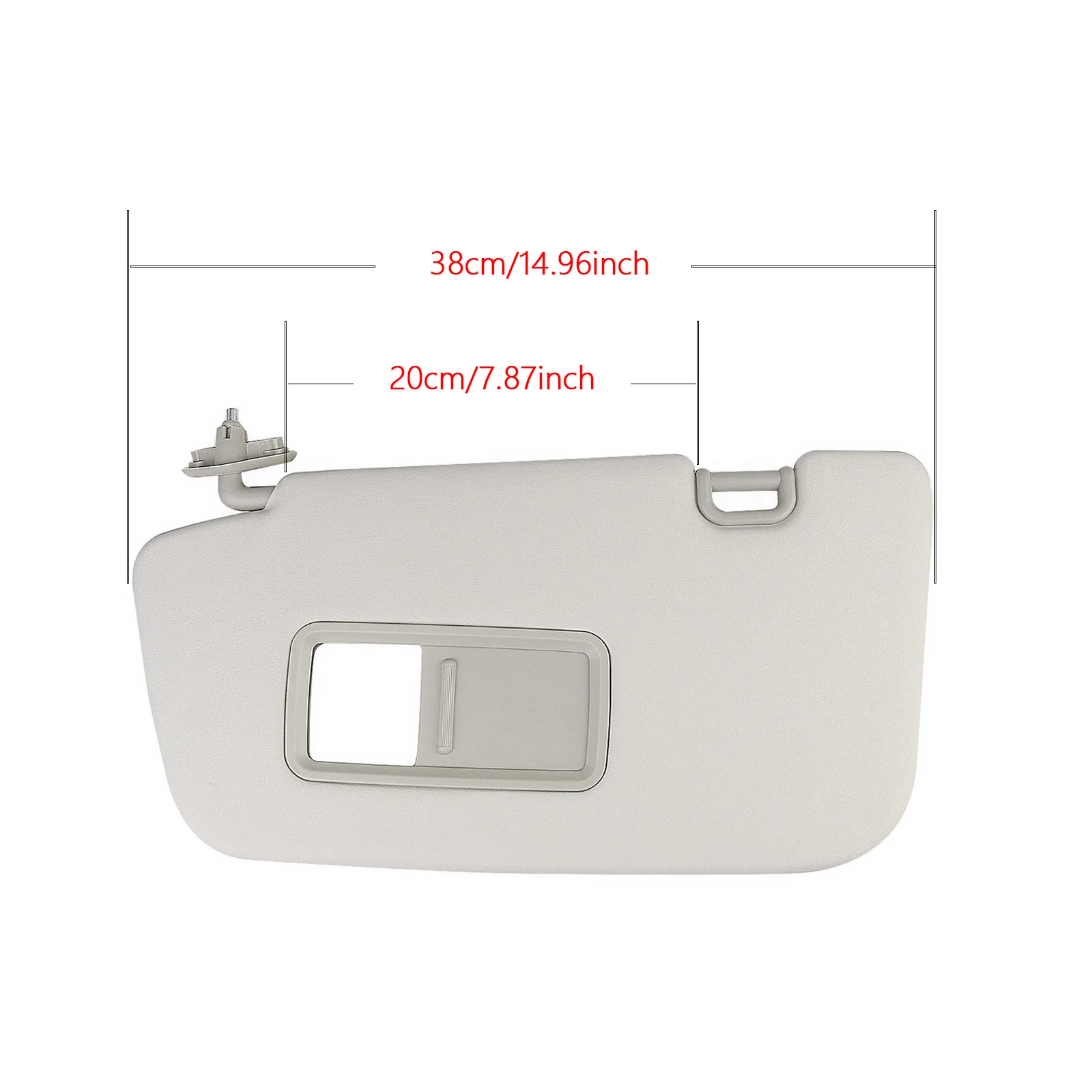 Left Driver Sun Visor Car Front Window Cover Shield Shade Blind Gray For Subaru Impreza WRX Premium STI 2008-2014