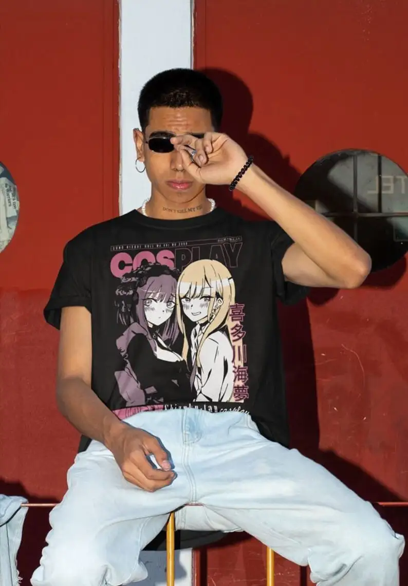 Unisex My Cosplay Darling Anime T-Shirt, Sailor Manga Waifu Graphic Tee Shirt