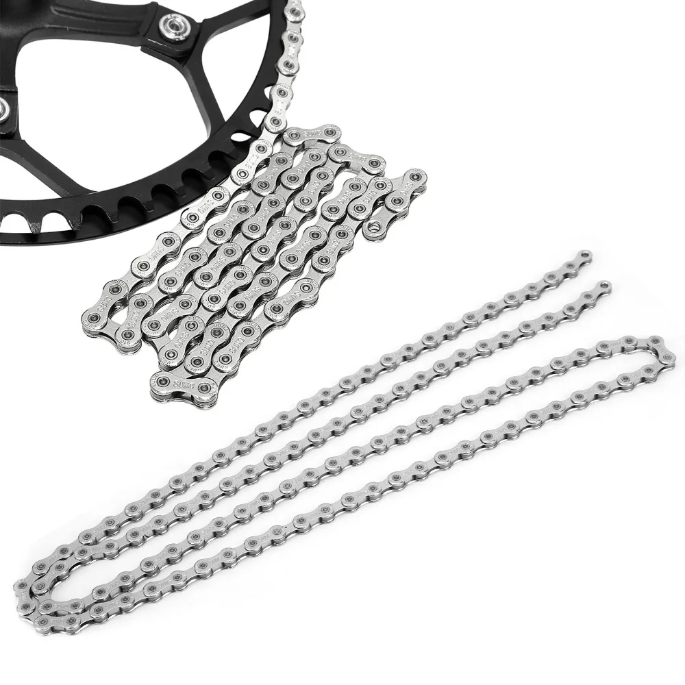 

Durable 10 Speed Bike Chain 1/2" X 11/128" 116 Links Mountain Bike Chain High Carbon Steel Road Bike Chain Bike Repair