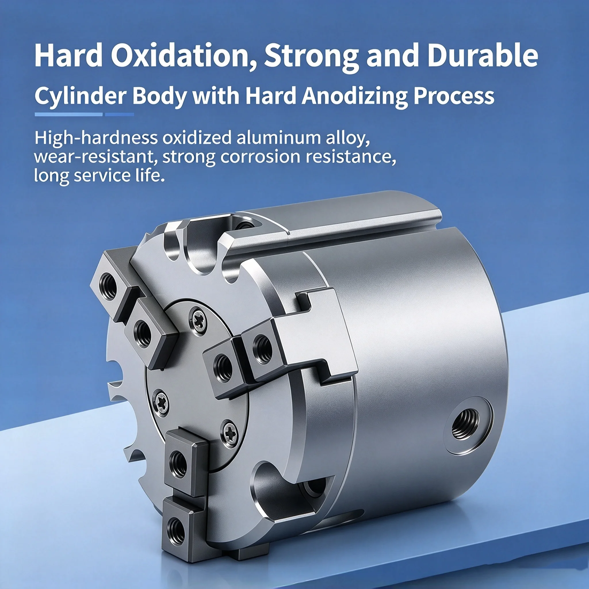 HFCX Bore16/20/25/32/40/50/63 Parallel Opening And Closing Type HFCX Four Claws Finger Pneumatic Cylinder Claw Parallel Fixture