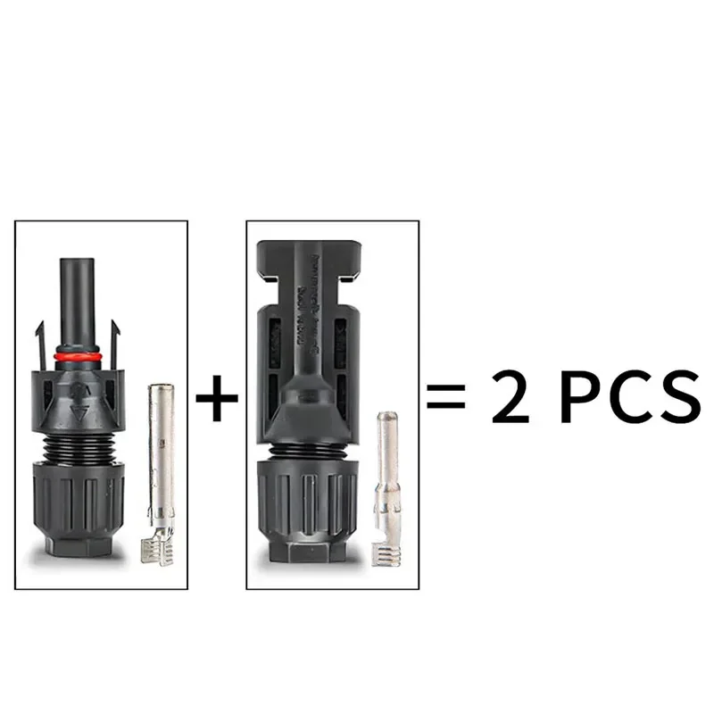 400/200/100/40/20/10 Pcs Photovoltaic Solar Connector Kit 1000V 30A Panel Solar Connectors for PV/MC Cable 2.5/4/6mm2