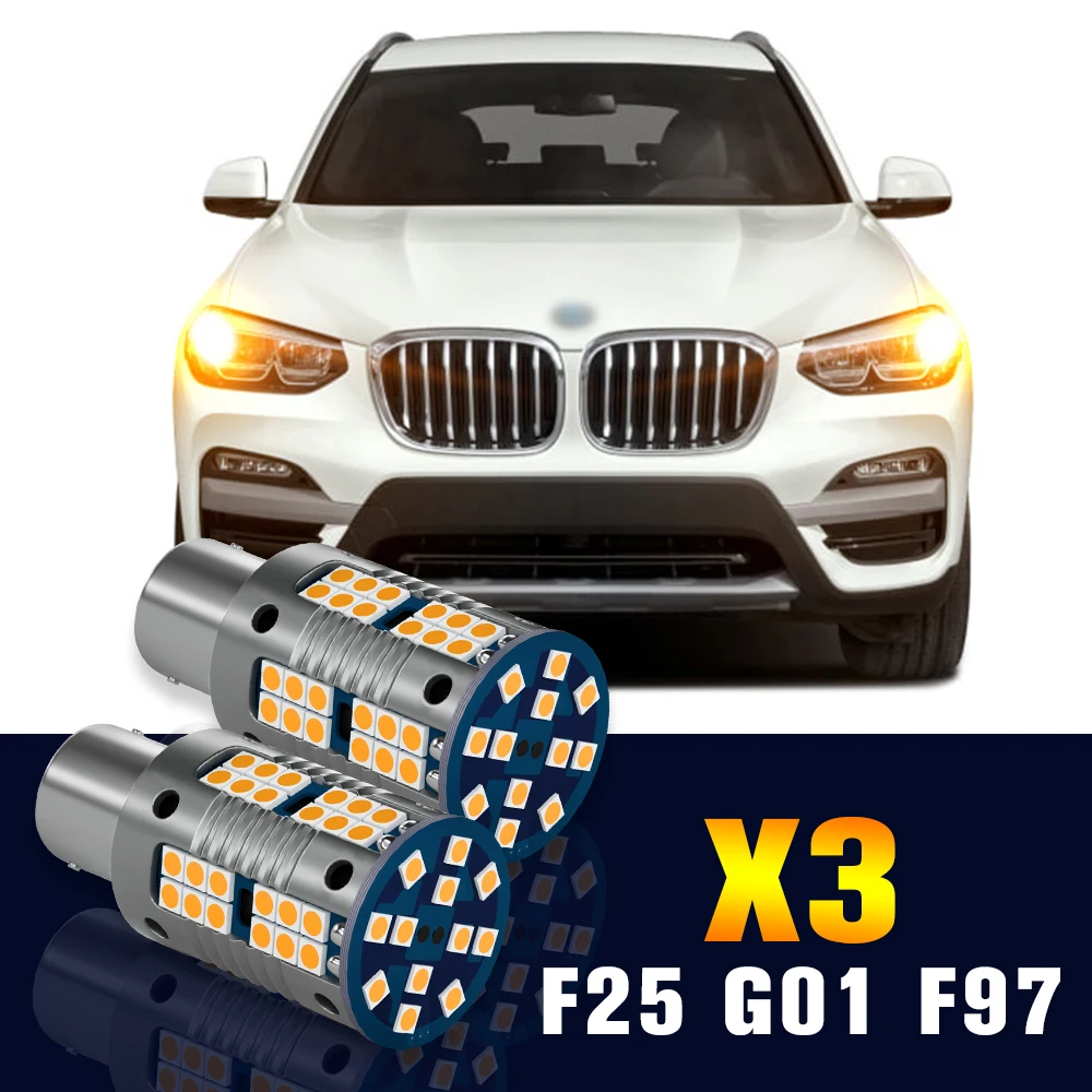 2pcs LED Turn Signal Light Bulb Turning Lamp For BMW X3 F25 G01 F97 2010 2011 2012 2013 2014 2015 2016 2017 Accessories