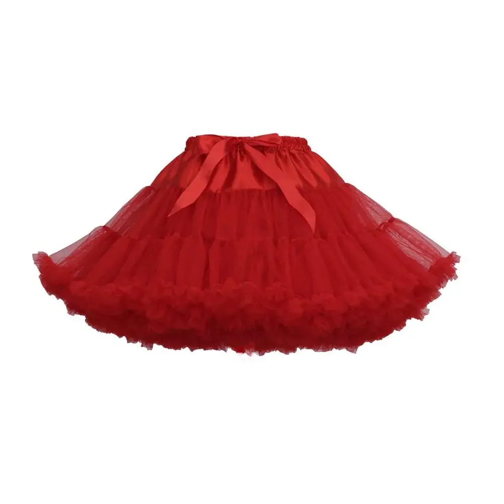 Organza 50s Vintage Rockabilly Petticoat Retro กระโปรงยาวถึงเข่า Crinoline Half Slips