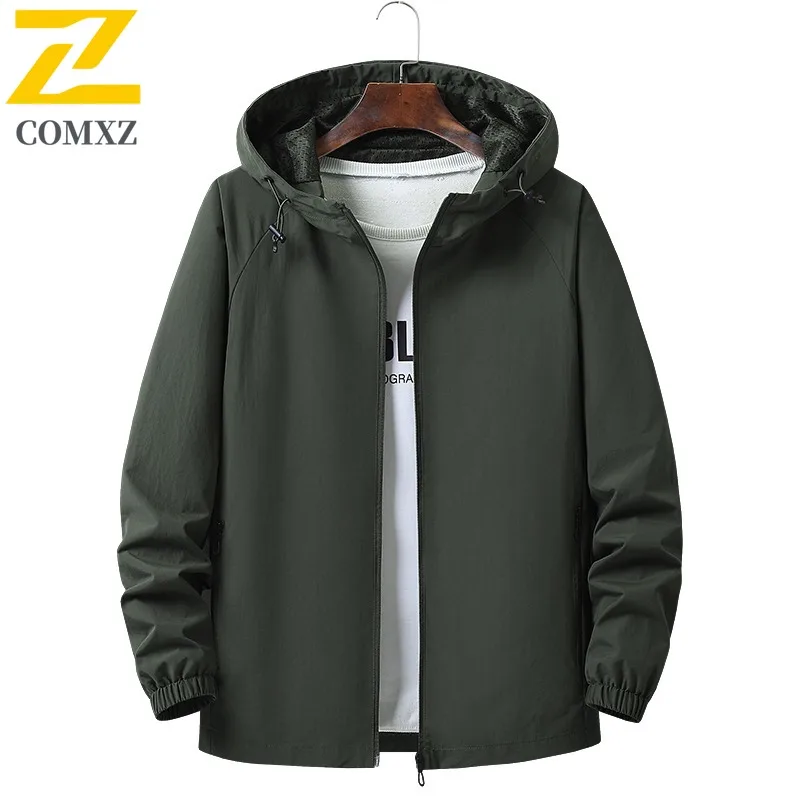 سترة رجالية عصرية خفيفة الوزن كاجوال للاستخدام الخارجي ومقاومة للرياح ومقاومة للماء وملابس عمل للمشي لمسافات طويلة والسفر والارتداء اليومي #4