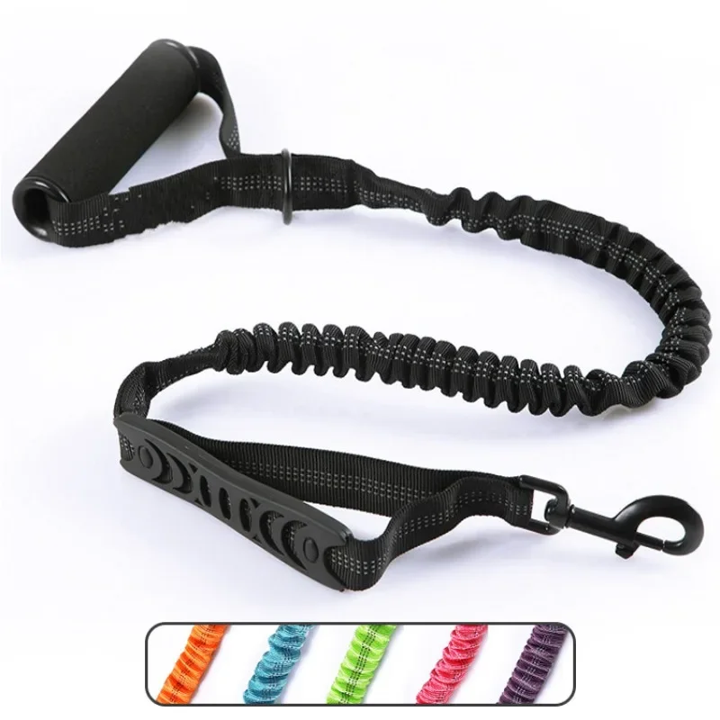 

110-170cm Explosion-proof Impact Elastic Pet Leash Reflective Leash Pet Supplies Dog Training Leash Dog