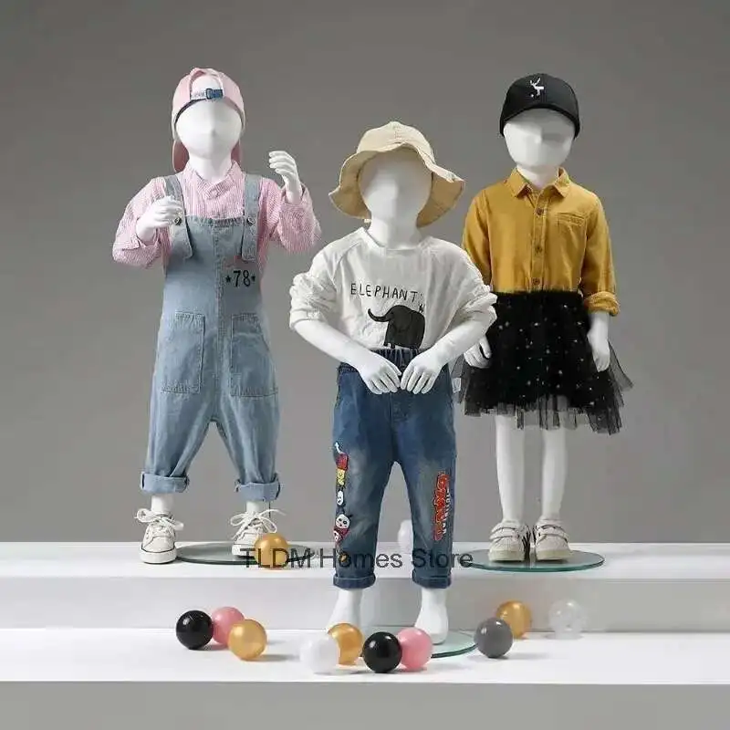 

2024 Newest Children's Mannequins Props Full Body Children's Clothing Store Model Kid's Clothes Child Mannequin Display Stands