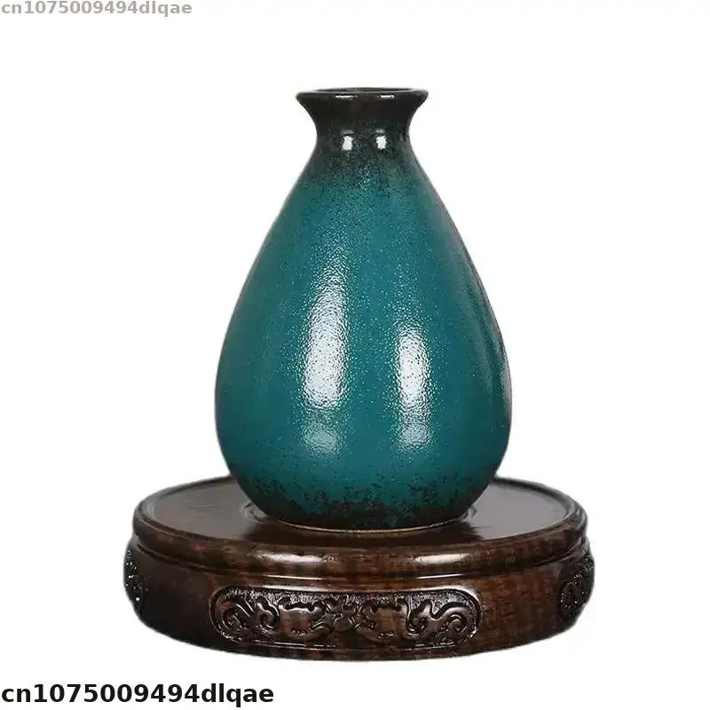 Natural Ebony Display Base Miniature Model Display Stand Vase Bonsai Display Base Plant Decoration Frame Incense Burner Base