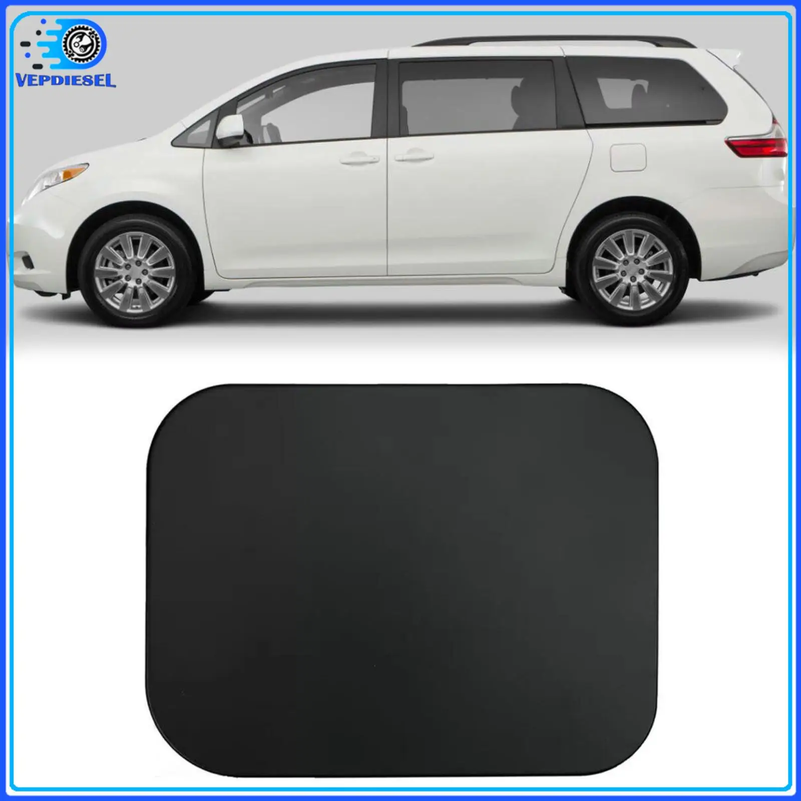 

1Pcs Fuel Filler Tank Cover Door Lid Gas Cap 77350-08020 For Toyota Sienna 2011-2019 Car Accessories
