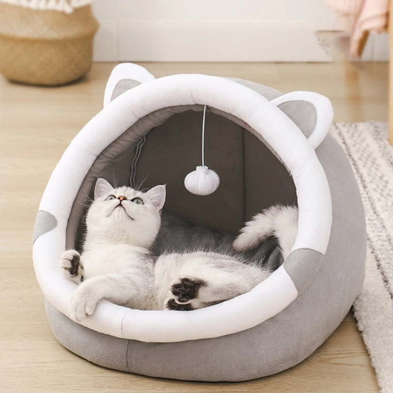 Cama dormir para gatos inverno, almofada descanso para gatos, roupa cama antiarranhões, suprimentos para animais