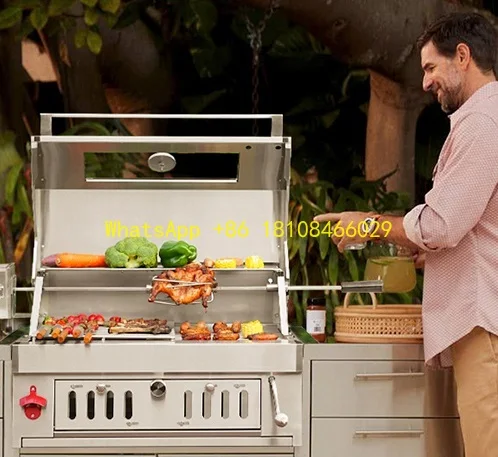

Chicken Barbecue Outdoor Kitchen Built-In BBQ Charcoal Grill Hot Selling Party Portable Charcoal Grill