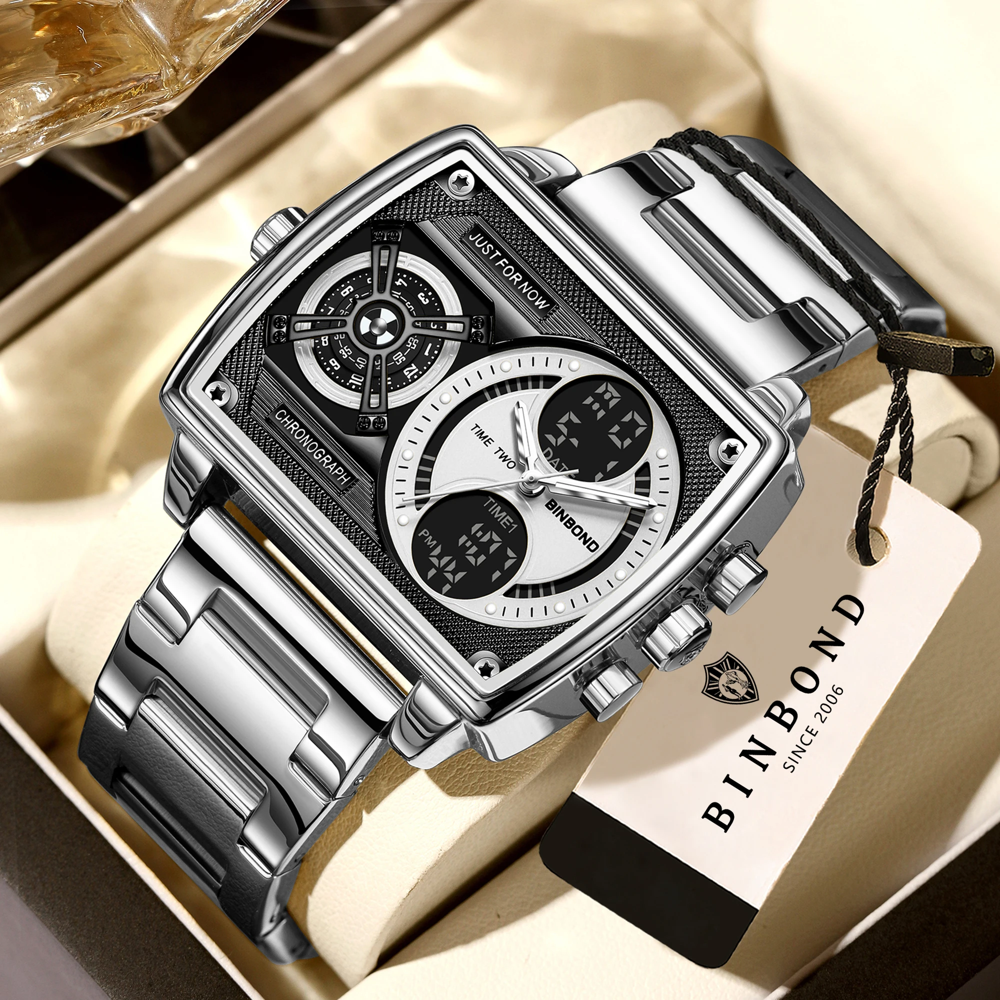 Men's Multi-functional Quartz Watch with Chronograph
