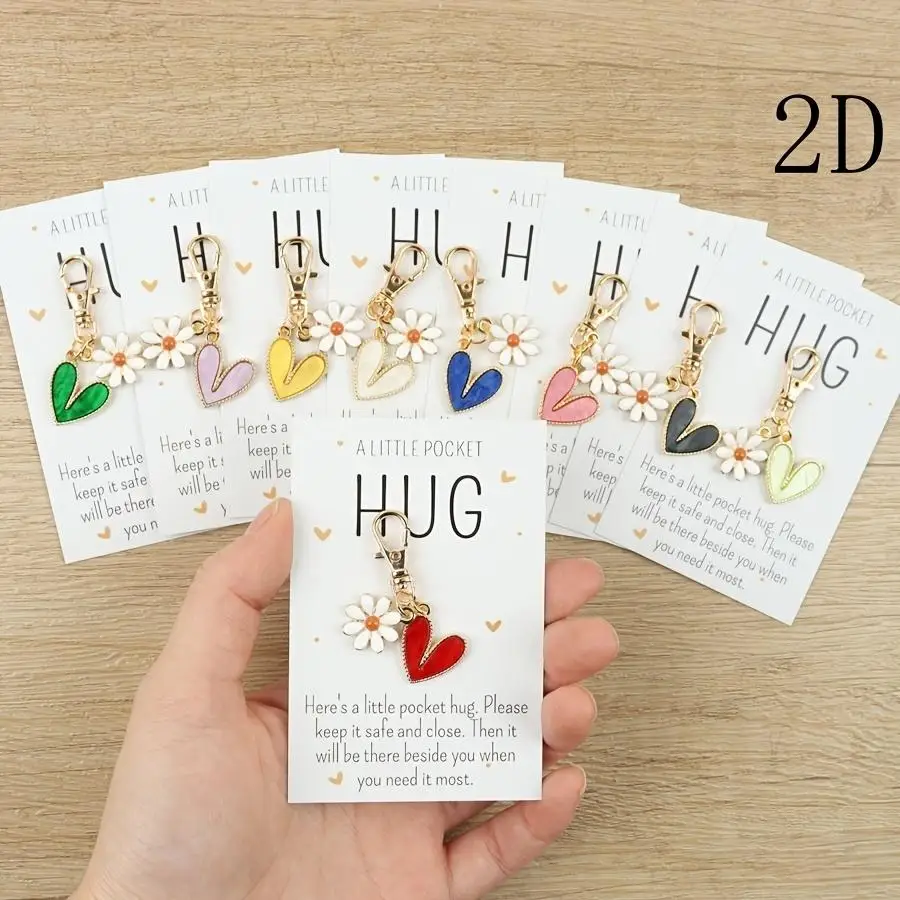 1/5/10/20/50/100pcs Gift for Her/Him s Heart Keychain Set, Love Heart Flower Keychain, Party Keychain Favors Pack, Party Gifts,