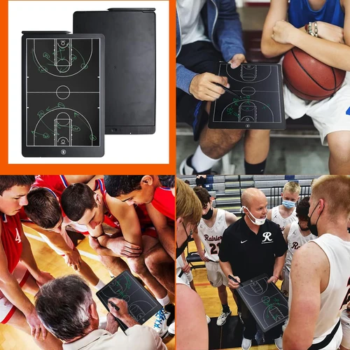 Imagen 2 del producto Tablero táctico electrónico LCD de 8,5/16 pulgadas para baloncesto/fútbol/mano/rugby/hockey sobre hielo/entrenamiento de voleibol para entrenamiento deportivo