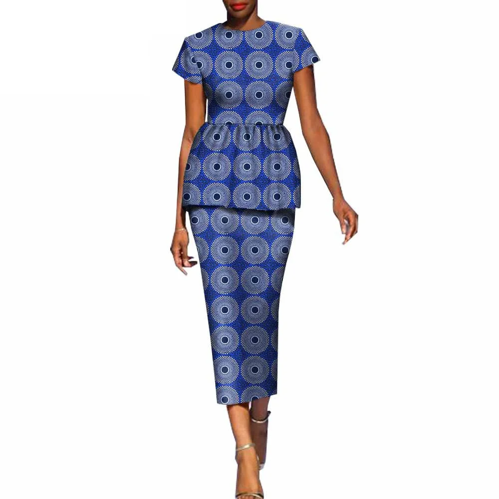 

Hot Sale New Fashion African Dresses for Women Bazin Riche Ankara Print Dashiki Pure Cotton Dress Wax Batik Private Custom Plus