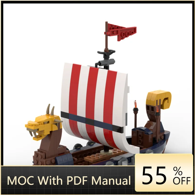 

226 PCS MOC Mini Retro Ship Model Technology Building Blocks Children Creative DIY Assembly Display Toy Sets Christmas Gifts