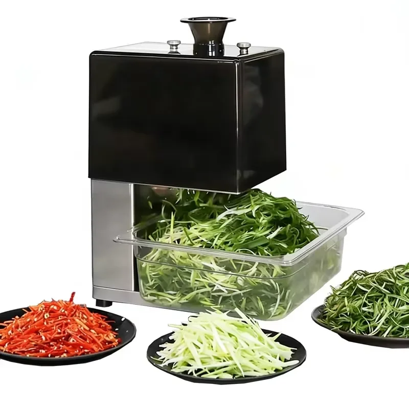 200W Electric Green Onion Shredder Commercial Vegetable Cutter Small Spring Onion Slicer Kitchen Food Processing Machine for