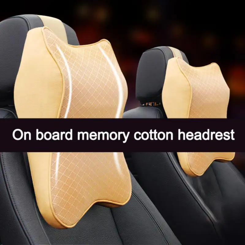 Breathable Car Headrest Seat Cushion Memory Foam Pillow Head Support Neck Rest For Cars Travel Pillows 3D Memory Foam Neckrest