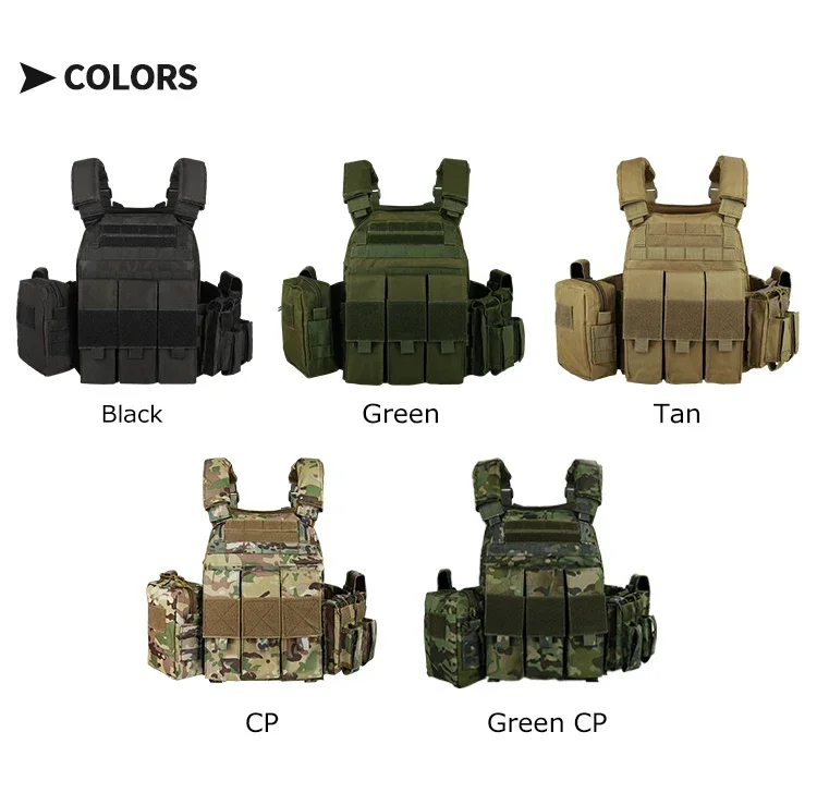 

YAKEDA JPC Combat Chaleco MOLLE Tactico Plate Carrier Тактический жилет с камуфляжным чехлом для журналов