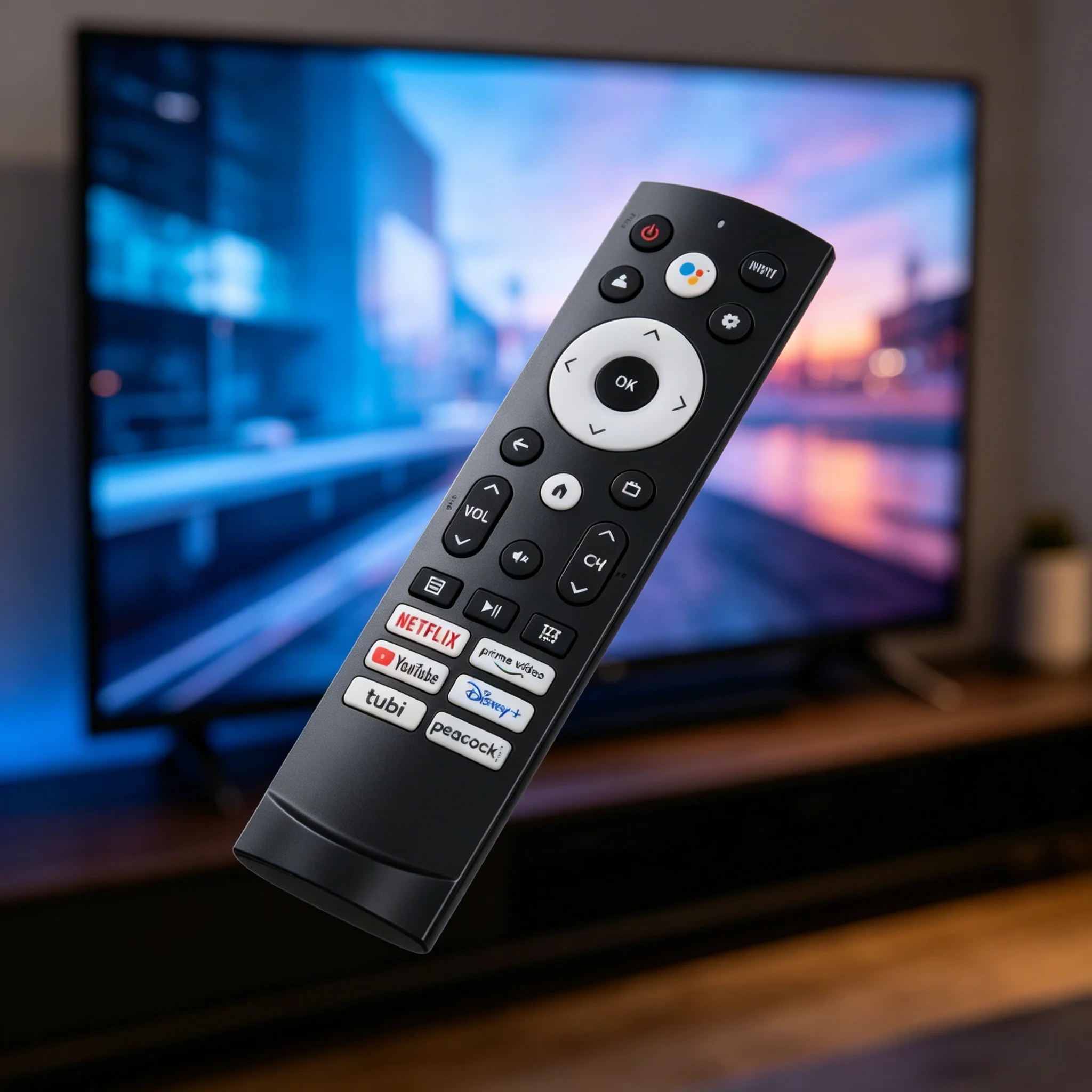 Control Remoto por Voz ERF3M90H de Repuesto para Hisense Google Android Vidaa 4K UHD ULED Smart TV