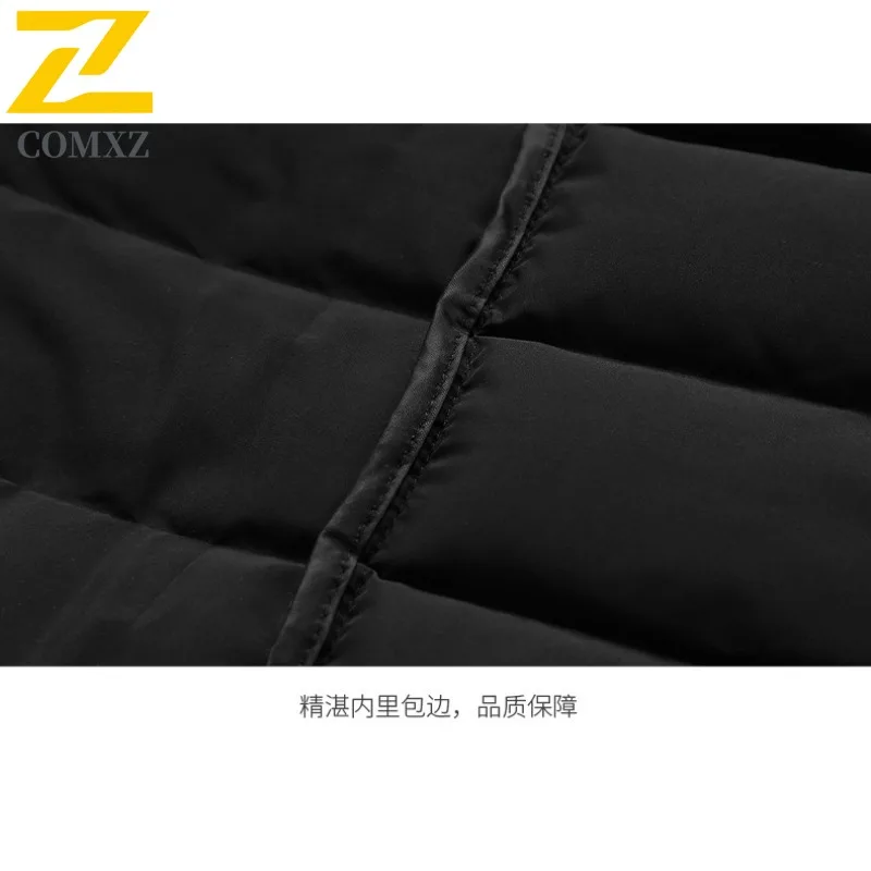 COMXZ Winter Jacket Thick Warm Korean Style Skiing Cotton Padded Jacket Snowy Windproof Comfortable Puffer Jacket Men's Clothing