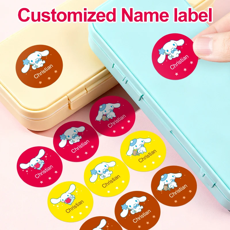 

Custom Cinnamoroll Name Stickers for School Supplies Organization- Featuring Advanced Waterproof Labels for Christmas Gifts