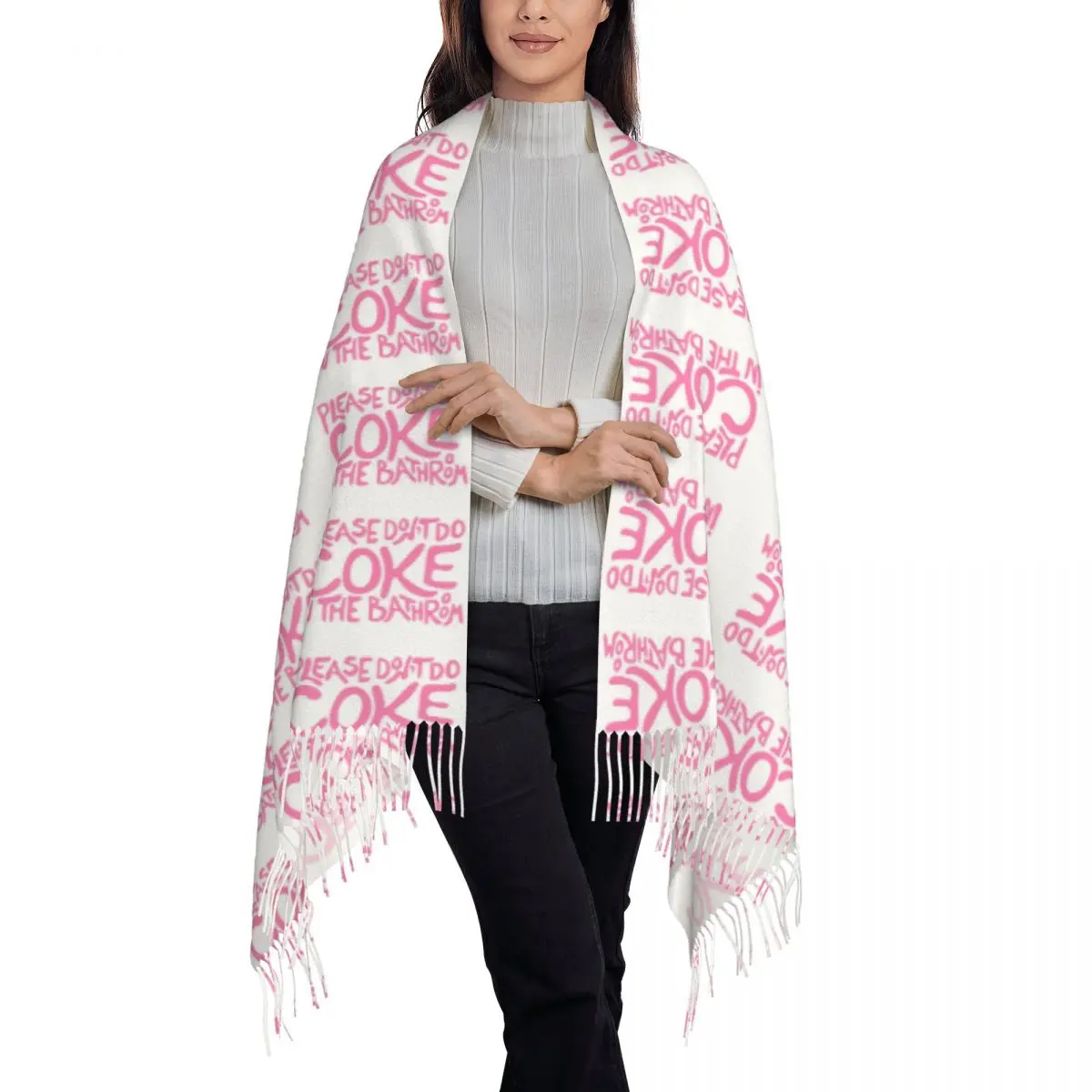 Funny And Ironic Scarf Tassel Scarves for Women Soft Warm Shawls and Wraps Long Fall Winter Shawl Wrap