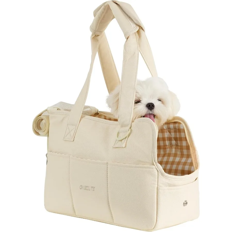 

Dog Purse Carrier for Small Dogs Rabbit cat with Large Pockets Cn Bag Dog Carrier Soft Sided Collapsible Travel Puppy Carrier B