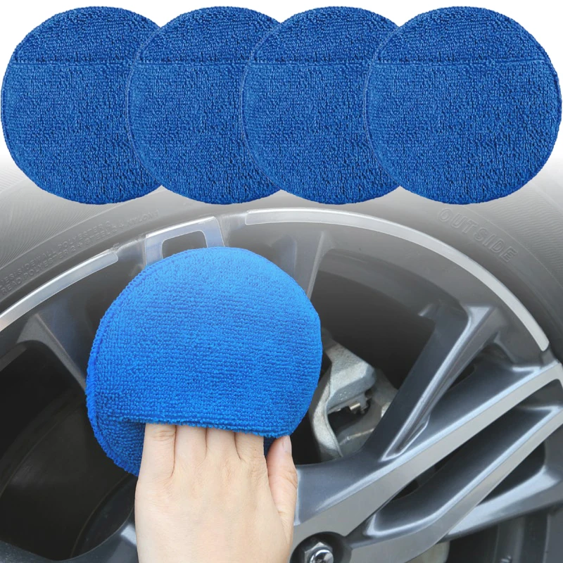 

1-10Pcs 5 Inch Microfiber Wax Applicator Pad Automobile Waxing Polish Sponges Auto Care Foam Sponge Cleaning Tool Accessories