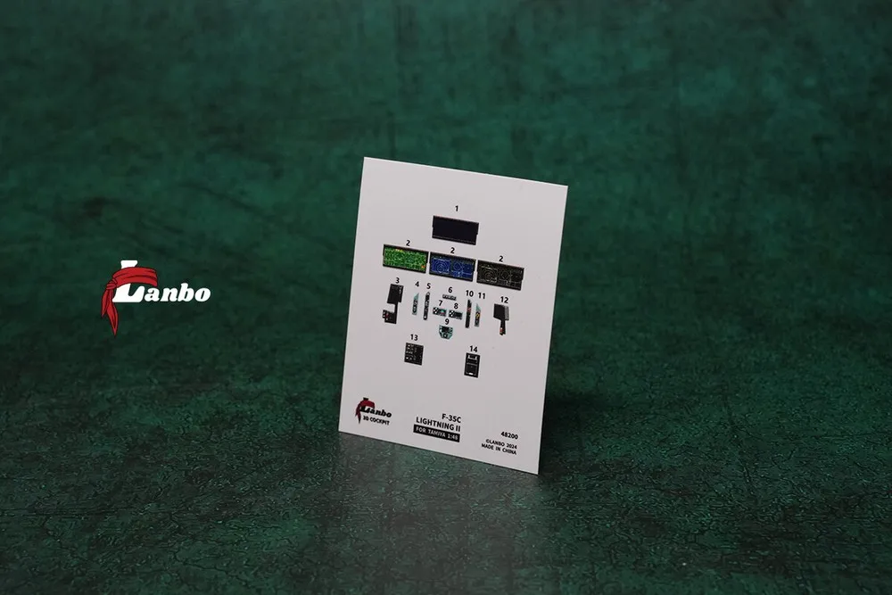 Lanbo Model 48200 3D Printed Cockpit 1/48 F-35C Lightning II For TAMIYA